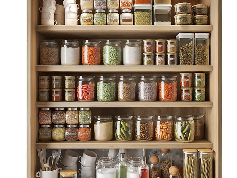 Glass storage jar