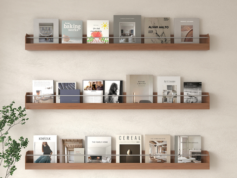 Modern Bookcase Magazine Rack