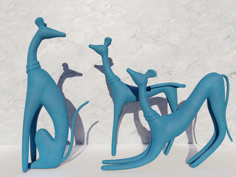 Puppy sculpture art ornaments