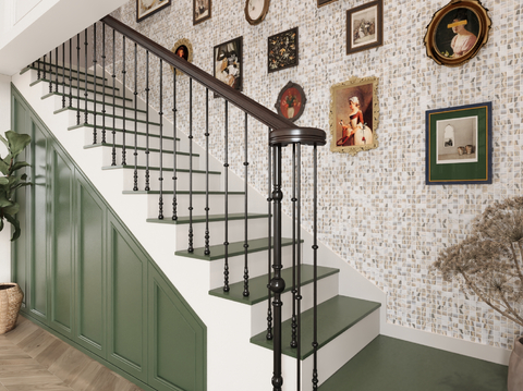 American stairwell decorative painting