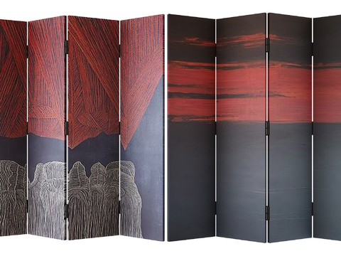 Modern folding screen