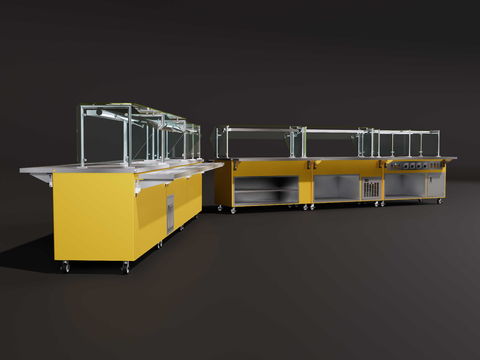 Modern Meal Car Dining Car Buffet Table