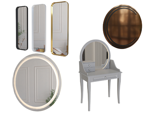 Affordable Luxury Style Mirror Cosmetic Mirror Round Mirror