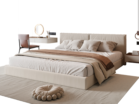 Cream Style double bed