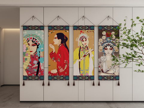 Neo-Chinese Style Antique Character Decorative Hanging Painting