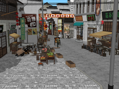 New Chinese Commercial Street Pedestrian Street