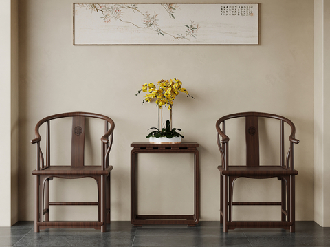 New Chinese-style Chair with Circle Chair