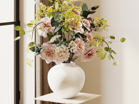 Modern vase floral flower arrangement