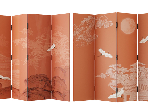 New Chinese Screen Mural Screen