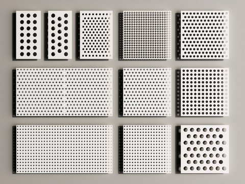 Perforated plate Perforated plate Hollow plate Wall