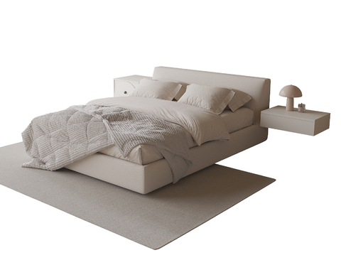 Cream Style double bed