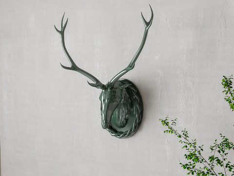 European-style Deer Head Wall Decoration