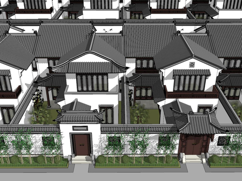 Neo-Chinese Style Ancient Courtyard