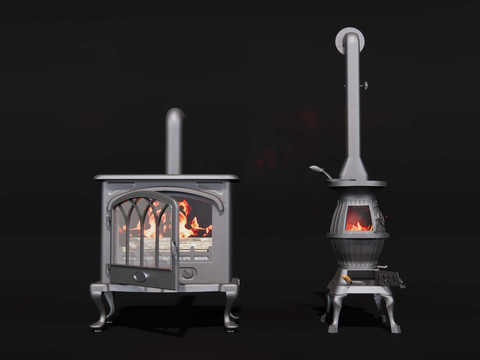 European style fireplace stove