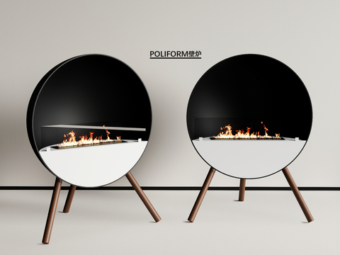 modern fireplace stove