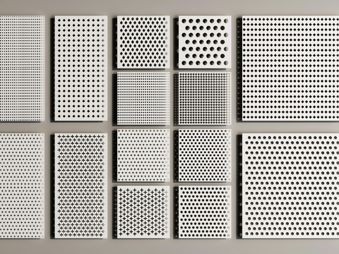 Perforated plate Perforated plate Hollow plate Wall