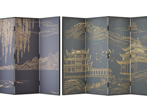 New Chinese Screen Mural Screen