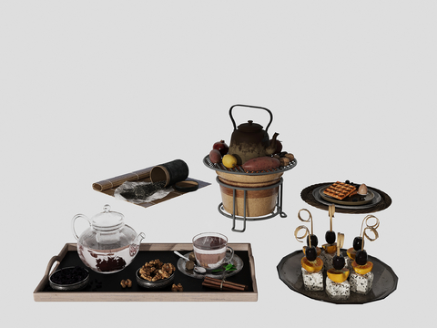 Tea Set Food Beverage Table Food