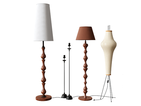 Log Style floor lamp