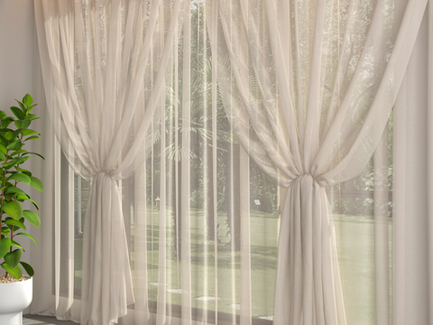 gauze curtain curtain