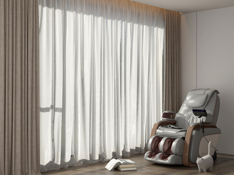 Curtain Window Screen Massage Chair