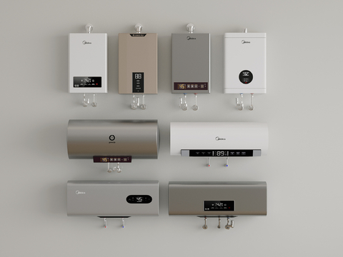 Modern gas water heater wall-mounted boiler