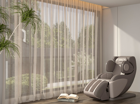 Curtain Window Screen Massage Chair