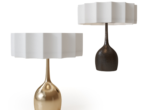 Viotti Table Lamp Metal Table Lamp Fabric Table Lamp