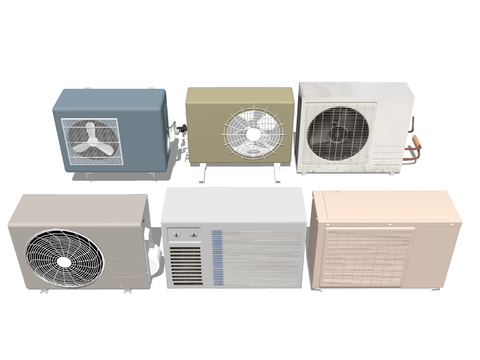 Air conditioning external unit exhaust fan