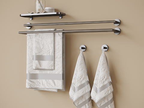 Modern towel rack towel