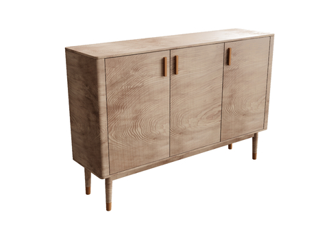 Log Style Entrance Cabinet Side Cabinet