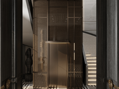 modern elevator elevator hall