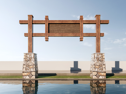 Modern Scenic Area Gate Head Entrance Gate