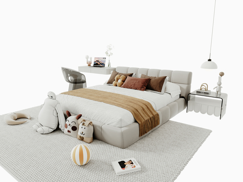 Modern Girls Room Double Bed