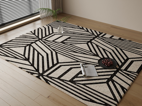 Striped Carpet Square Blanket