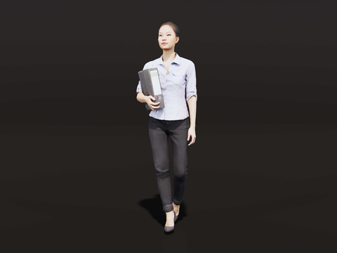 Office girl professional female standing figure