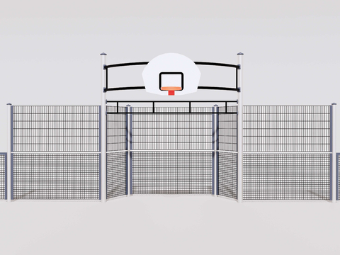 Street basketball court subway net fence