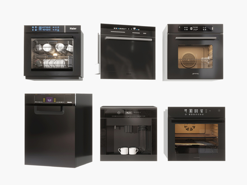 Kitchen appliances Dishwasher Oven Coffee machine