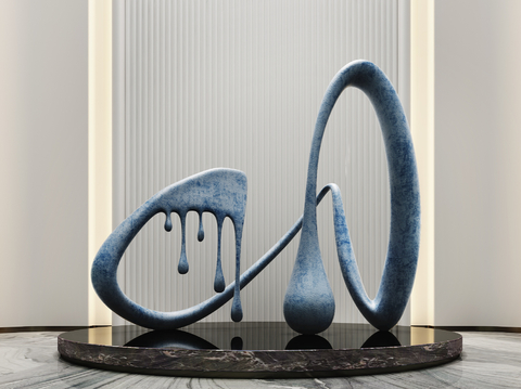 Abstract Sculpture Lobby Sculpture