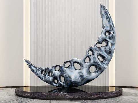 Abstract Sculpture Crescent Sculpture