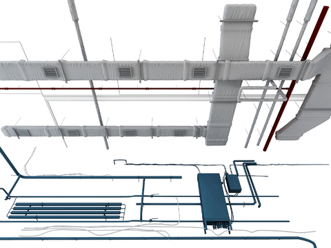 Modern ceiling pipeline