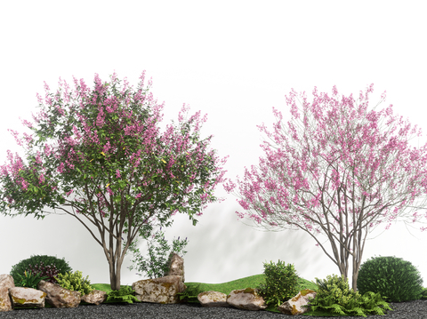 landscape tree crape myrtle peach tree cherry tree