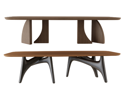 Modern dining table solid wood dining table