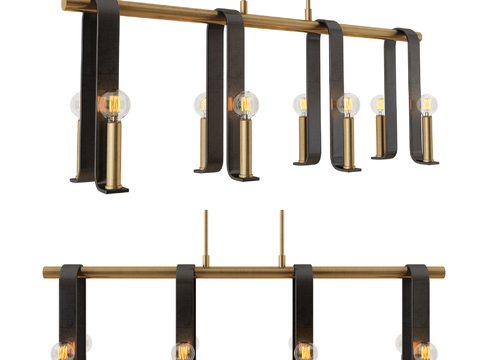 Modern multi-head chandelier