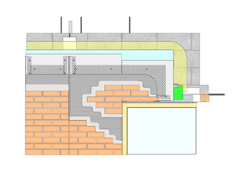 Exterior wall thermal insulation exterior wall brick