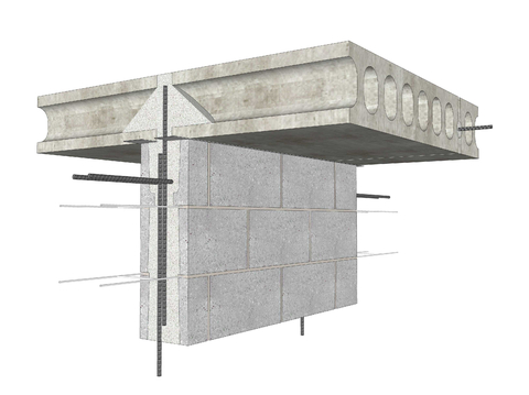 Building component small block core