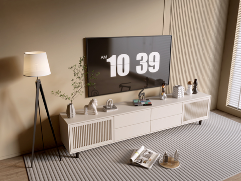 Cream Style TV cabinet