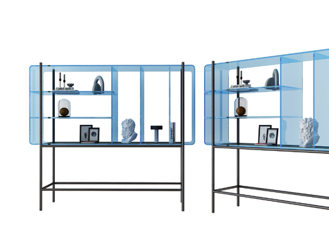 Acrylic Decorative Cabinet Rack