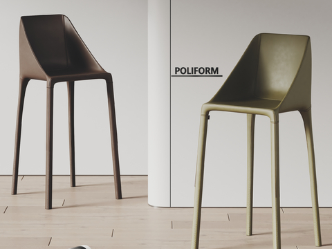 poliform Italian Bar Chair Bar Stool High Stool