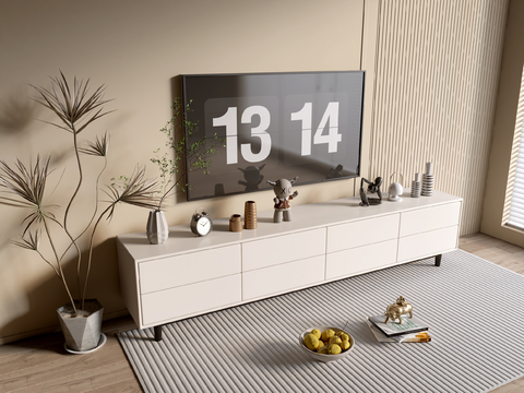 Cream Style TV cabinet